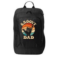 Groovy Dad 70s Aesthetic Nostalgia 1970S Retro Groovy Dad City Backpack