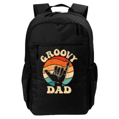 Groovy Dad 70s Aesthetic Nostalgia 1970S Retro Groovy Dad Daily Commute Backpack