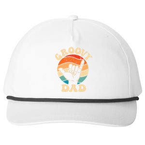 Groovy Dad 70s Aesthetic Nostalgia 1970S Retro Groovy Dad Snapback Five-Panel Rope Hat