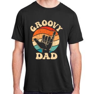 Groovy Dad 70s Aesthetic Nostalgia 1970S Retro Groovy Dad Adult ChromaSoft Performance T-Shirt