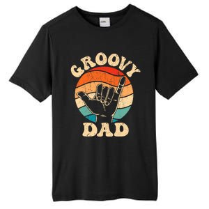 Groovy Dad 70s Aesthetic Nostalgia 1970S Retro Groovy Dad Tall Fusion ChromaSoft Performance T-Shirt