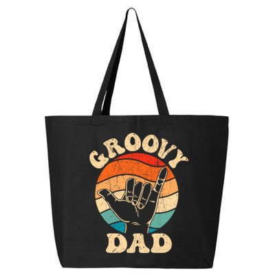 Groovy Dad 70s Aesthetic Nostalgia 1970S Retro Groovy Dad 25L Jumbo Tote