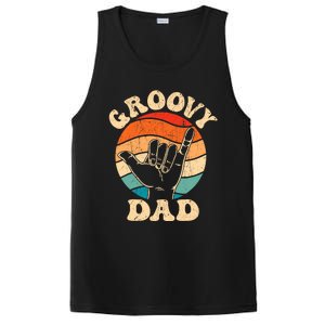 Groovy Dad 70s Aesthetic Nostalgia 1970S Retro Groovy Dad PosiCharge Competitor Tank