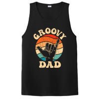 Groovy Dad 70s Aesthetic Nostalgia 1970S Retro Groovy Dad PosiCharge Competitor Tank