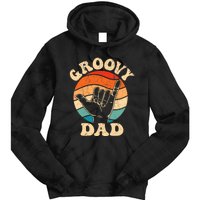 Groovy Dad 70s Aesthetic Nostalgia 1970S Retro Groovy Dad Tie Dye Hoodie