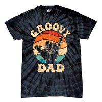 Groovy Dad 70s Aesthetic Nostalgia 1970S Retro Groovy Dad Tie-Dye T-Shirt