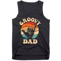 Groovy Dad 70s Aesthetic Nostalgia 1970S Retro Groovy Dad Tank Top