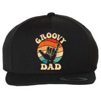 Groovy Dad 70s Aesthetic Nostalgia 1970S Retro Groovy Dad Wool Snapback Cap