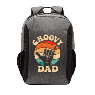 Groovy Dad 70s Aesthetic Nostalgia 1970S Retro Groovy Dad Vector Backpack