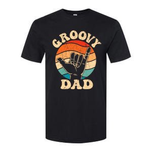 Groovy Dad 70s Aesthetic Nostalgia 1970S Retro Groovy Dad Softstyle CVC T-Shirt