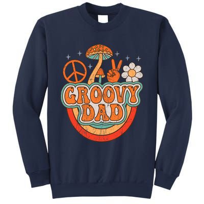 Groovy Dad 70s Aesthetic Nostalgia 1970's Hippie Dad Retro Sweatshirt