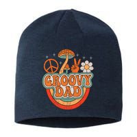 Groovy Dad 70s Aesthetic Nostalgia 1970's Hippie Dad Retro Sustainable Beanie