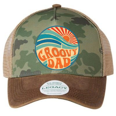 Groovy Dad 70s Aesthetic Nostalgia 1970's Hippie Dad Retro Legacy Tie Dye Trucker Hat