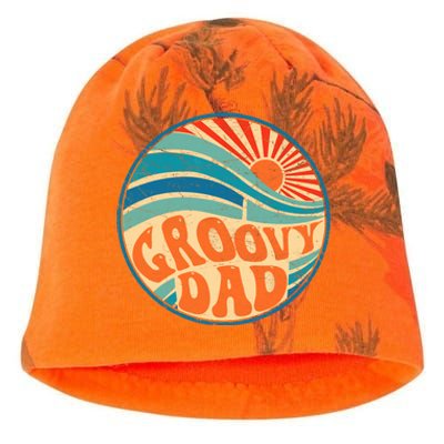 Groovy Dad 70s Aesthetic Nostalgia 1970's Hippie Dad Retro Kati - Camo Knit Beanie