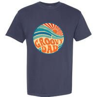 Groovy Dad 70s Aesthetic Nostalgia 1970's Hippie Dad Retro Garment-Dyed Heavyweight T-Shirt