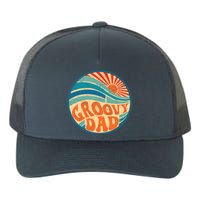 Groovy Dad 70s Aesthetic Nostalgia 1970's Hippie Dad Retro Yupoong Adult 5-Panel Trucker Hat