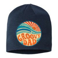 Groovy Dad 70s Aesthetic Nostalgia 1970's Hippie Dad Retro Sustainable Beanie