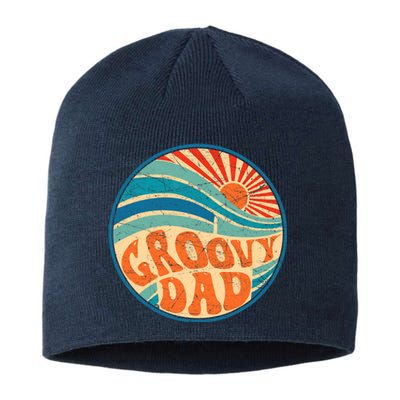 Groovy Dad 70s Aesthetic Nostalgia 1970's Hippie Dad Retro Sustainable Beanie