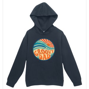 Groovy Dad 70s Aesthetic Nostalgia 1970's Hippie Dad Retro Urban Pullover Hoodie