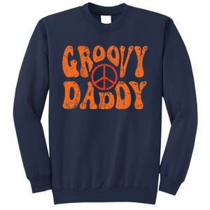 Groovy Daddy 70s Aesthetic Nostalgia 1970s Retro Dad Sweatshirt