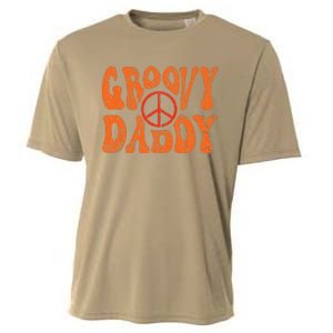 Groovy Daddy 70s Aesthetic Nostalgia 1970s Retro Dad Cooling Performance Crew T-Shirt