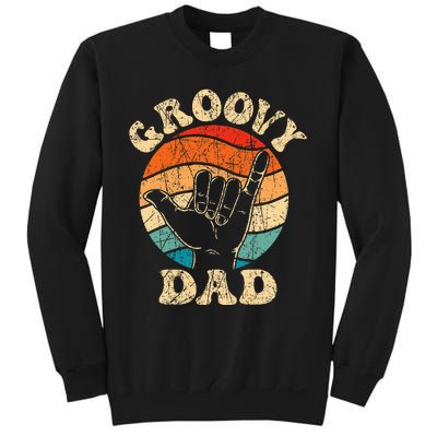 Groovy Dad 70s Aesthetic Nostalgia 1970s Retro Sweatshirt