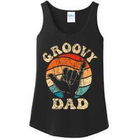 Groovy Dad 70s Aesthetic Nostalgia 1970s Retro Ladies Essential Tank