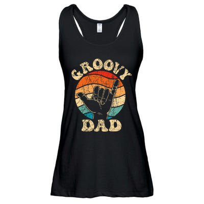 Groovy Dad 70s Aesthetic Nostalgia 1970s Retro Ladies Essential Flowy Tank