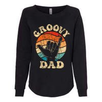 Groovy Dad 70s Aesthetic Nostalgia 1970s Retro Womens California Wash Sweatshirt