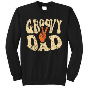 Groovy Dad 70s Aesthetic Nostalgia 1970's Retro Dad Sweatshirt