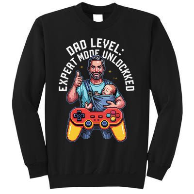 Gamer Dad  Achievement Unlocked Fatherhood Sweatshirt