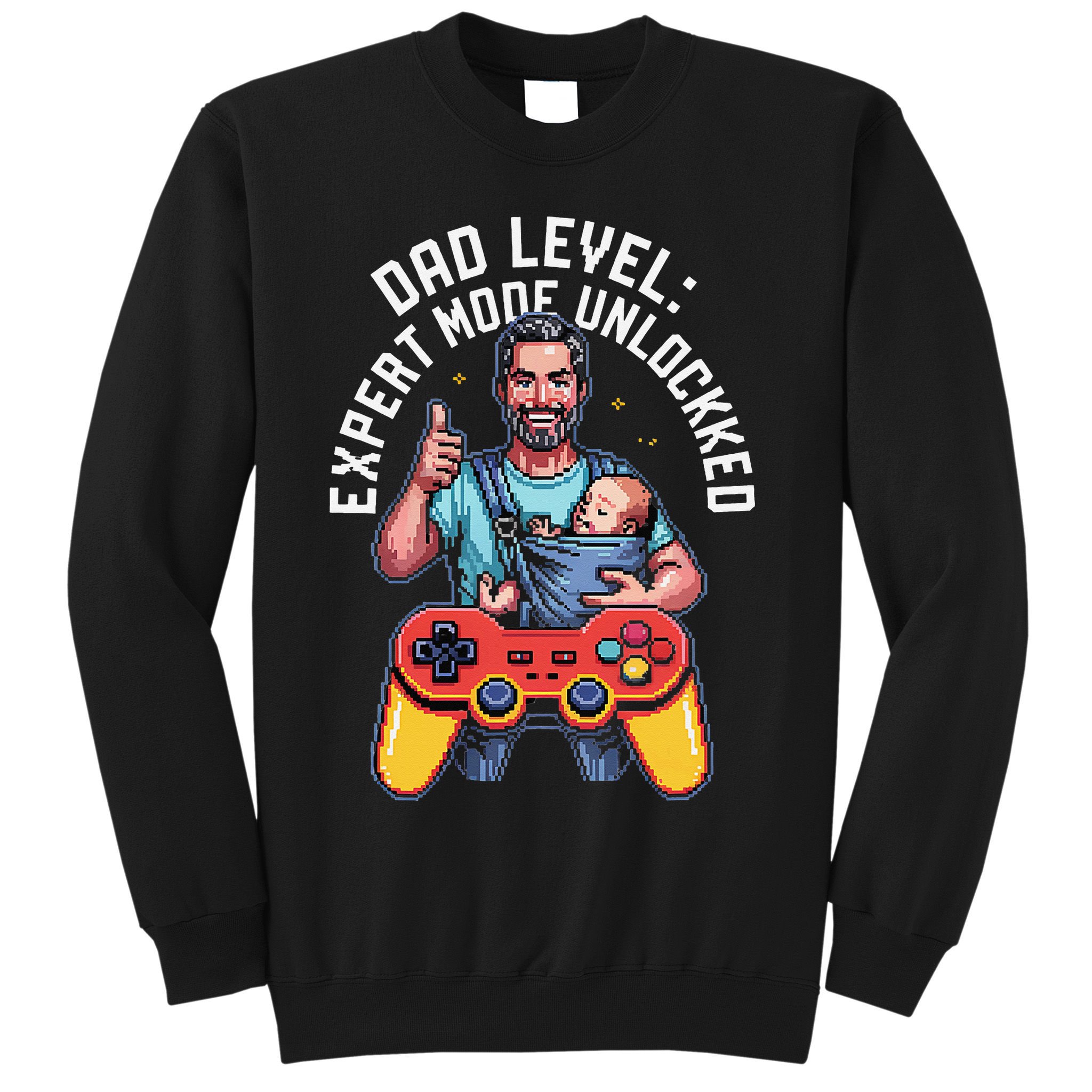 Gamer Dad  Achievement Unlocked Fatherhood Sweatshirt