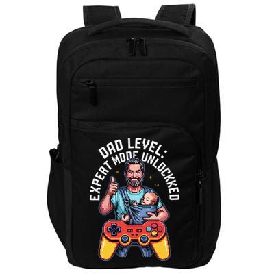 Gamer Dad  Achievement Unlocked Fatherhood Impact Tech Backpack
