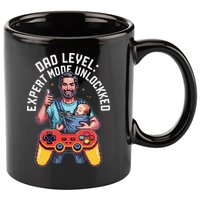 Gamer Dad  Achievement Unlocked Fatherhood 11oz C Handle Ceramic Mug