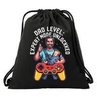 Gamer Dad  Achievement Unlocked Fatherhood Drawstring Bag