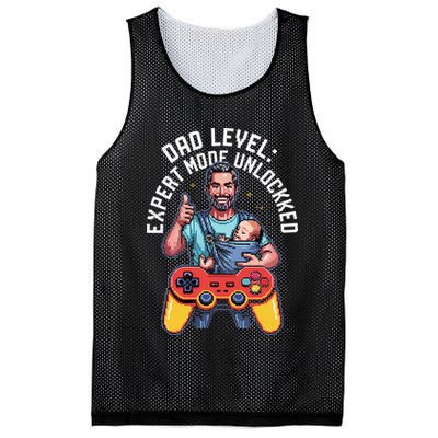 Gamer Dad  Achievement Unlocked Fatherhood Mesh Reversible Basketball Jersey Tank