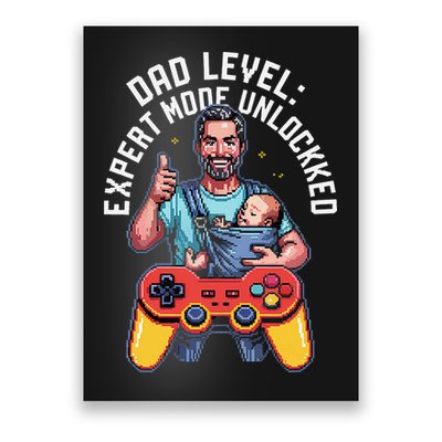 Gamer Dad  Achievement Unlocked Fatherhood Poster