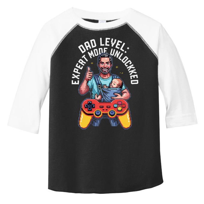 Gamer Dad  Achievement Unlocked Fatherhood Toddler Fine Jersey T-Shirt