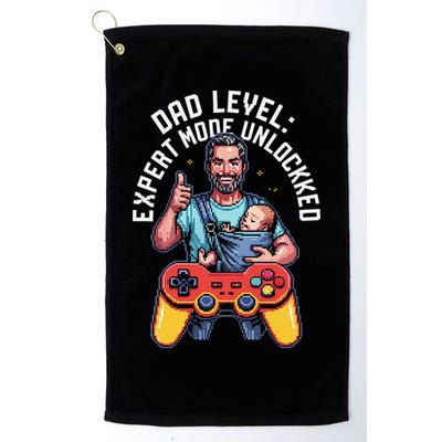 Gamer Dad  Achievement Unlocked Fatherhood Golf Towel