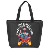 Gamer Dad  Achievement Unlocked Fatherhood Zip Tote Bag
