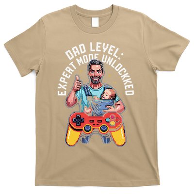 Gamer Dad  Achievement Unlocked Fatherhood T-Shirt