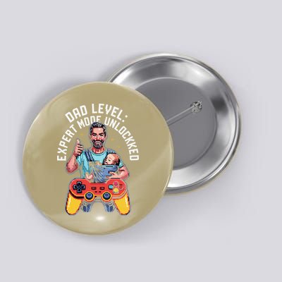 Gamer Dad  Achievement Unlocked Fatherhood Button
