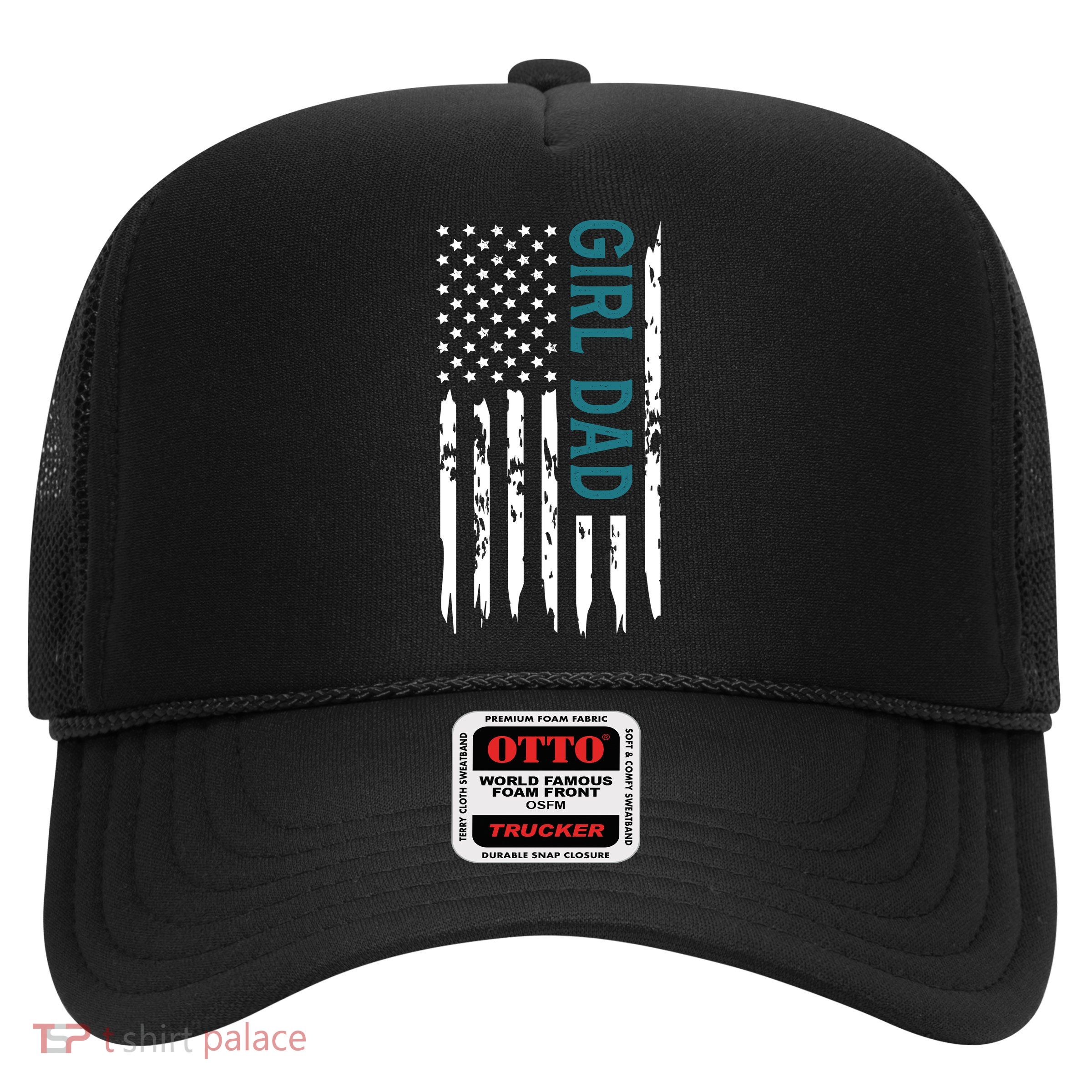 Girl Dad American Flag Trucker Hat