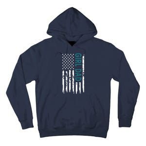 Girl Dad American Flag Tall Hoodie