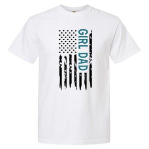 Girl Dad American Flag Garment-Dyed Heavyweight T-Shirt