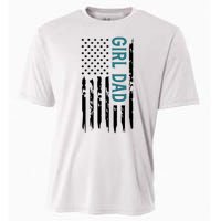 Girl Dad American Flag Cooling Performance Crew T-Shirt