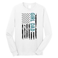 Girl Dad American Flag Long Sleeve Shirt