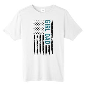 Girl Dad American Flag Tall Fusion ChromaSoft Performance T-Shirt