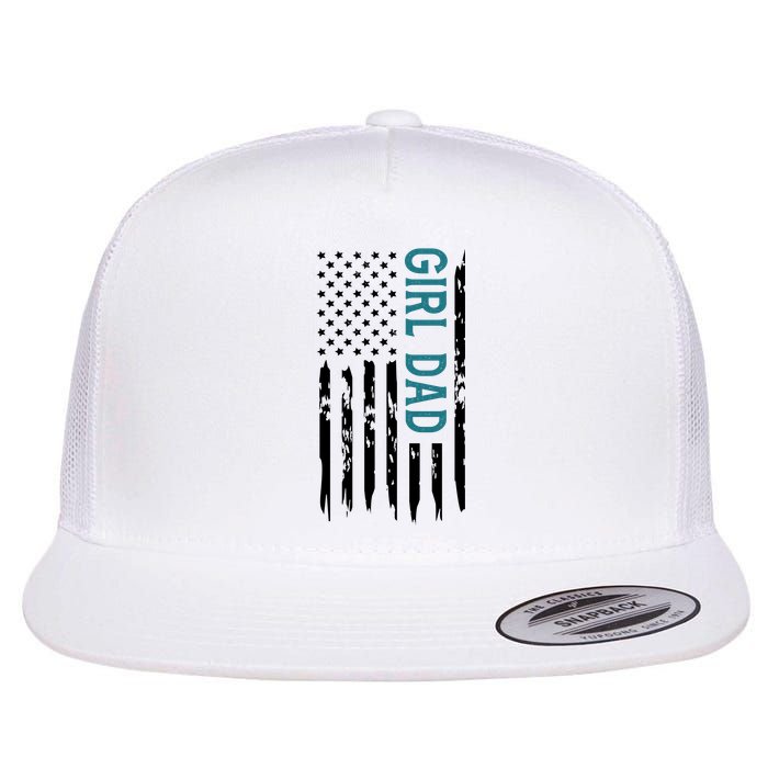 Girl Dad American Flag Flatbill Hat