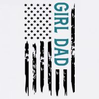 Girl Dad American Flag Flatbill Hat